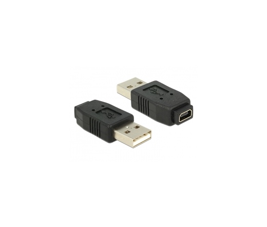 DELOCK Adapter Gender Changer mini USB-B 5-pin female -> USB-A male (65094)