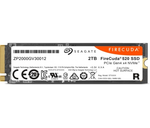 SEAGATE FireCuda 520 M.2 PCIe Gen4 NVMe 2TB