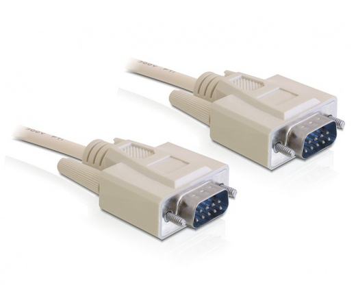 DELOCK Cable RS-232 serial Sub-D9 male / male 2m (82981)