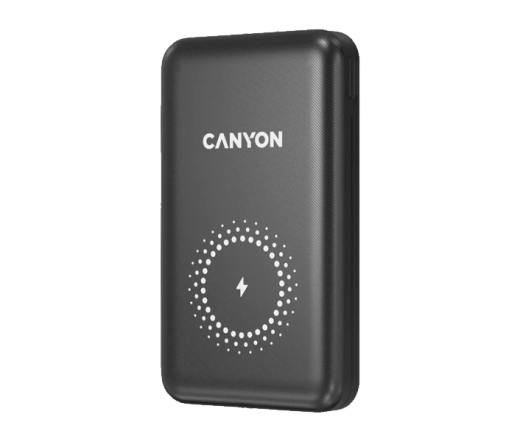 CANYON PB-1001 10000mAh Power Bank With Wireless Charging Function - Black