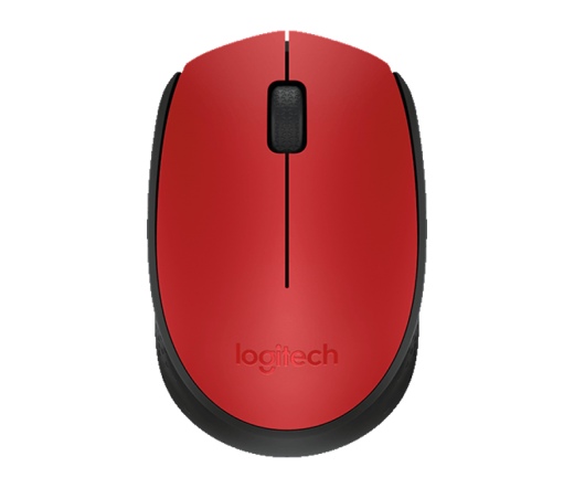 LOGITECH MOUSE M171 Piros Wireless