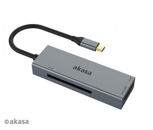 AKASA USB 3.2 Type-C 3-in-1 Card Reader