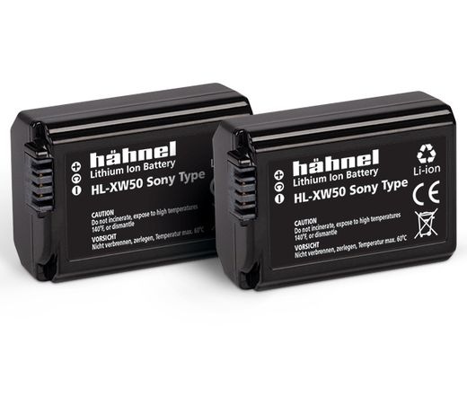 HAHNEL HL-XW50 TWIN PACK akkumulátor szett (Sony NP-FW50 1000 mAh)