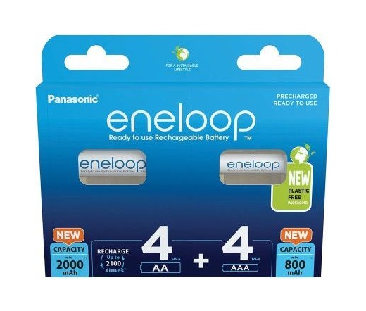 ENELOOP 4xAA 2000MAh + 4xAAA 800mAh