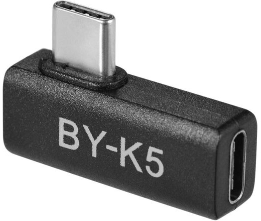 BOYA BY-K5 Female TYPE-C to Male TYPE-C 90 fokos adapter