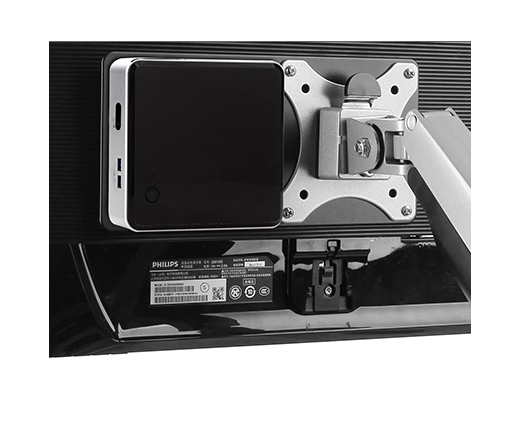 RAIDSONIC VESA® mounted Intel® NUC holder with VESA® 75x75/100x100 support