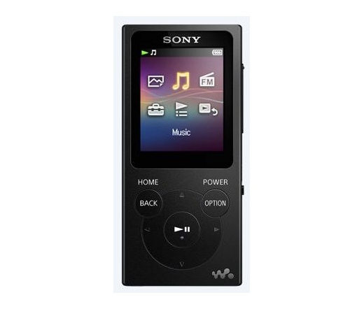 SONY NW-E394 (Fekete) 8GB MP3 és multimédia lejátszó