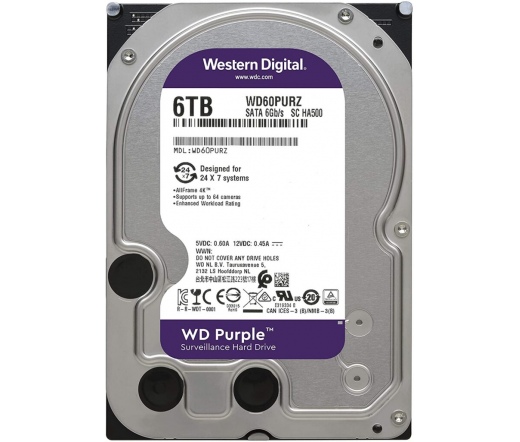 WD Purple 3,5" 256MB Cache 6TB