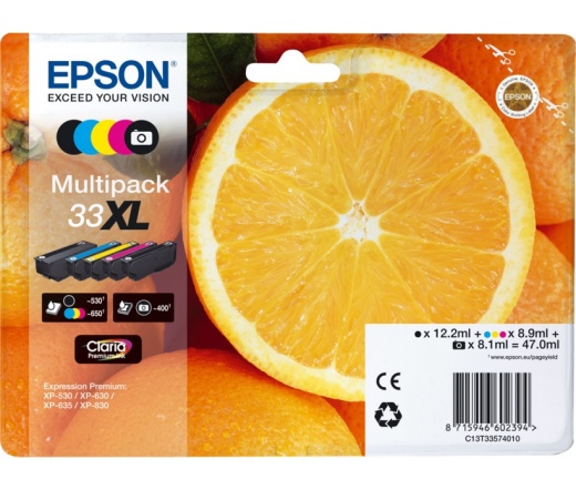 Patron Epson Oranges Premium Multipack 5-colour Claria  33XL