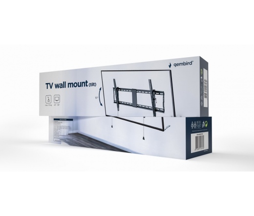 GEMBIRD TV wall mount (tilt), 43"-90"