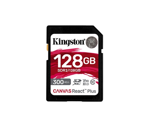 KINGSTON Canvas React Plus SDXC CL10 UHS-II U3 V90 128GB