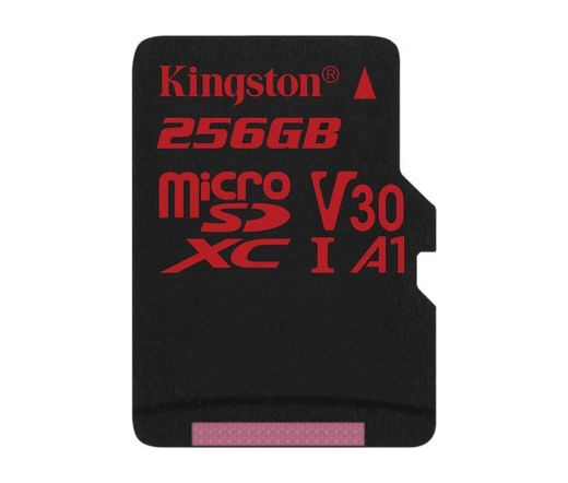 Card MICRO SD Kingston 256GB Canvas React UHS-I U3 V30 A1 + Adapter