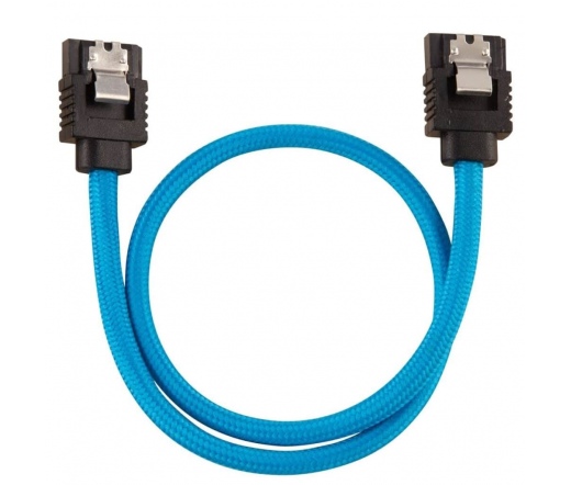 CORSAIR Premium Sleeved SATA 6Gbps 30cm Cable — Blue