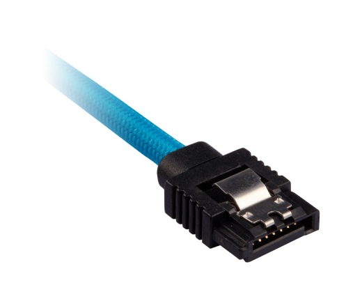 CORSAIR Premium Sleeved SATA 6Gbps 30cm Cable — Blue