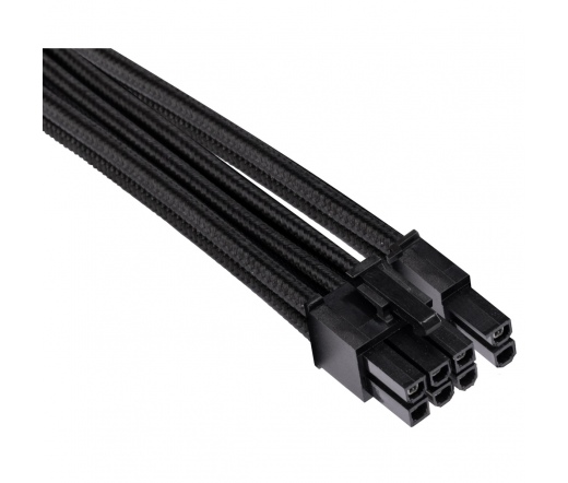 CORSAIR Premium Individually Sleeved PCIe Cables (Single Connector) Type 4 Gen 4 – Black