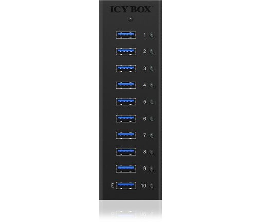 ICY BOX IB-AC6110 10 Port USB 3.0 Hub with USB charge port