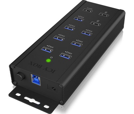 IcyBox 7x Port USB 3.0 HUB és 3 töltőport