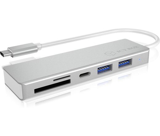 IcyBox 3x Port USB Type-C 3.0 HUB and multi-cardreader