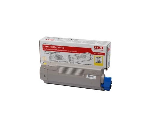 Toner OKI C5850/C5950 sárga 6000 oldal