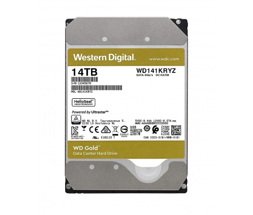 HDD WD Gold 14TB 3,5" 7200RPM 512MB SATA-III