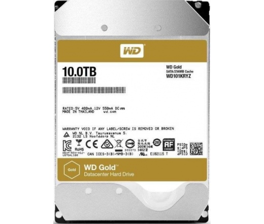 HDD WD Gold 10TB 3,5" 7200RPM 256MB SATA-III