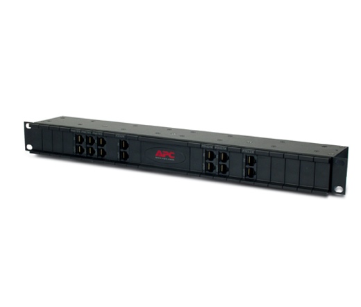 APC 24 position chassis for replaceable data line surge protection modules, 19" rackmount, 1U