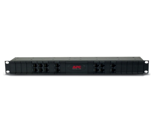 APC 24 position chassis for replaceable data line surge protection modules, 19" rackmount, 1U