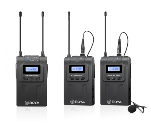 BOYA BY-WM8 Pro-K2 UHF vezetéknélküli dupla szett (1+2)