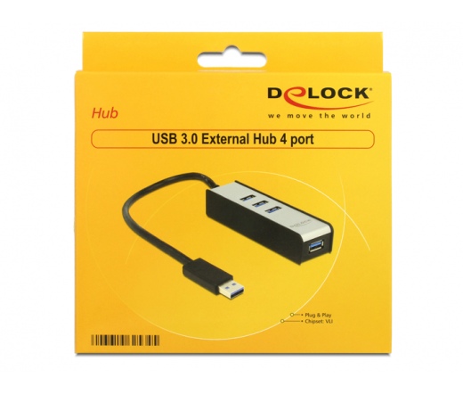 Delock USB 3.0 External Hub 4 Port