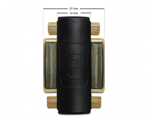 DELOCK Adapter DVI 24+5pin female -> female (65225)