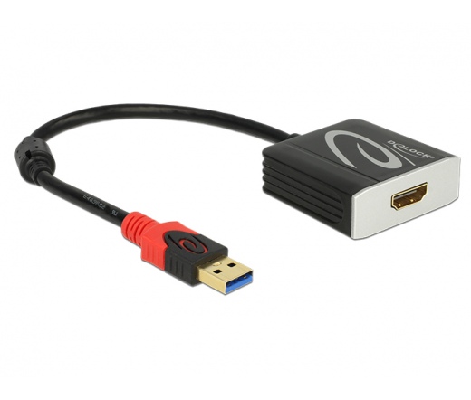 Delock Adapter USB 3.0 A-típusú csatlakozódugóval > HDMI csatlakozóhüvellyel