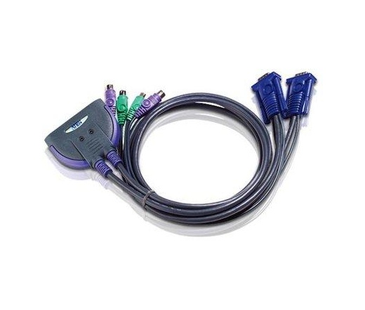 ATEN KVM Switch 2PC PS/2+káb CS-62Z