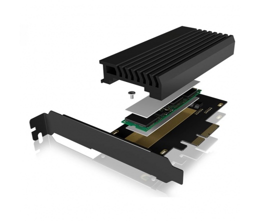 RAIDSONIC PCIe card with M.2 M-Key socket for one M.2 NVMe SSD