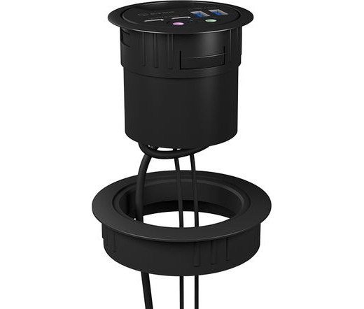 RAIDSONIC Adapter for 60 mm table hubs to 80 mm feedthrough