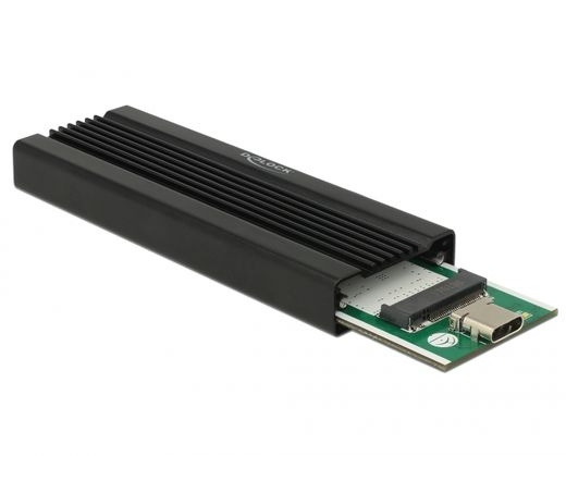 Delock M.2 NVMe PCIe SSD-hez külso ház SuperSpeed USB 10 Gbps (USB 3.1 Gen 2) USB Type-C™ anya (3 év)