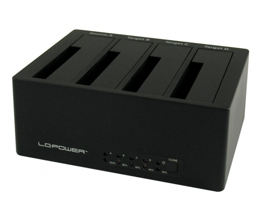 USB LC Power LC-DOCK-U3-4B HDD dokkoló állomás