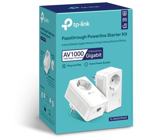 TP-LINK TL-PA7017 KIT AV1000 Powerline Adapter - Starter Kit