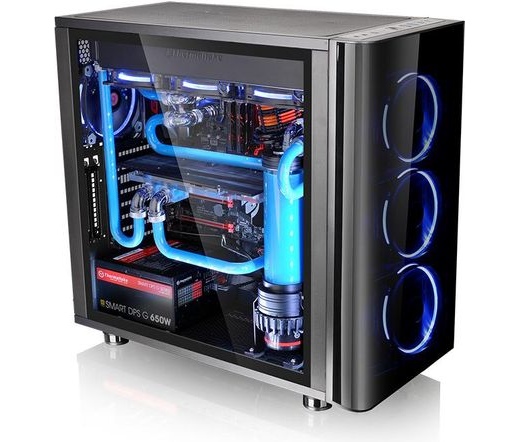 HÁZ THERMALTAKE View 31 Midi Tower üveges - Fekete