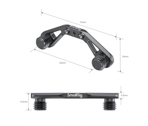 SMALLRIG Focus Motor Rod Mount for Moza AirCross 2 2828