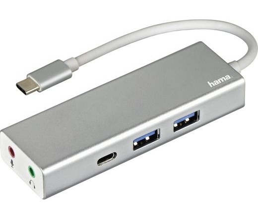 HAMA USB 3.1 TYPE-C HUB (2 USB, 1 USB TYPE-C) +3,5" AUDIO (JACK)