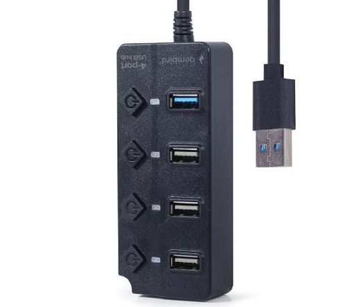 GEMBIRD 4-port USB hub (1 x USB 3.1 + 3 x USB 2.0)