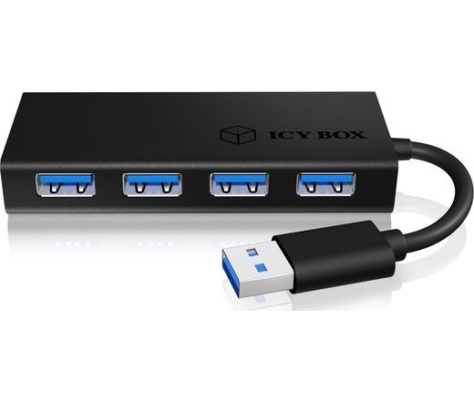 ICY BOX 4 Port USB 3.0 Hub Aluminium