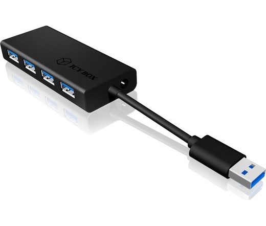 ICY BOX 4 Port USB 3.0 Hub Aluminium