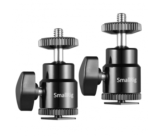 SMALLRIG 1/4" Camera Hot shoe Mount with Additional 1/4" Screw (2pcs Pack)2059