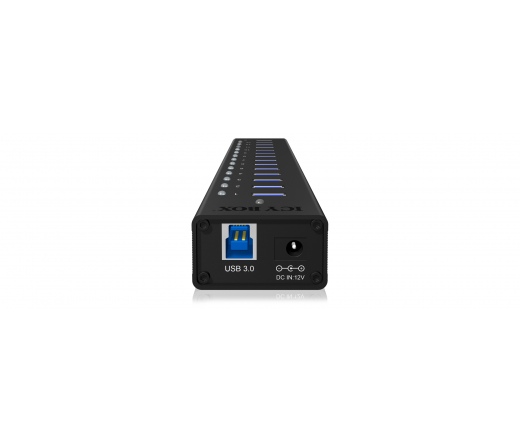 Icy Box 13 portos USB3.0 HUB + USB charge port 5 V, 2.4 A