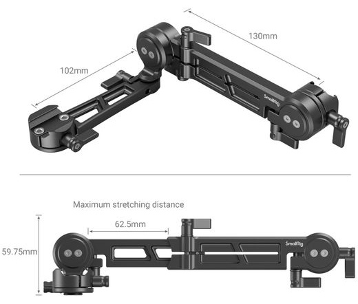 SMALLRIG Adjustable EVF Mount with NATO Clamp MD3507