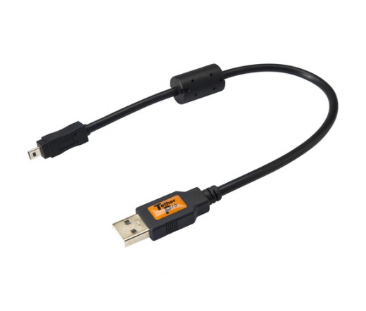 TetherPro USB A to Mini-B 8pin 1 (0,3m) BLK