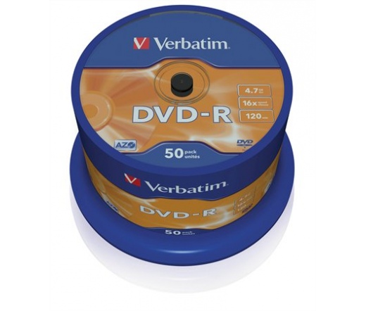 VERBATIM DVD-R 4,7GB 16X CAKE*50  43548