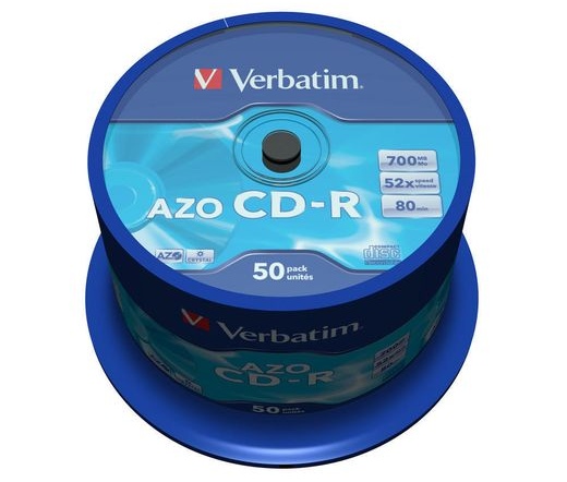 VERBATIM CD-R 700MB 52X AZO CRYSTAL CAKE*50  43343