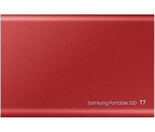 Samsung 500GB USB 3.2 (MU-PC500R/WW) piros ujjlenyomatolvasós T7 Touch külső SSD